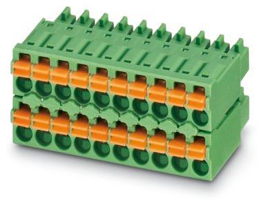 PHOENIX CONTACT-1738872 连接器接线板 Conn PC Terminal Block F 18 POS 3.5mm ST Cable Mount 8A