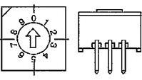 TE Connectivity-DRD16CRA Interruttore DIP Switch DIP N.O./N.C. SP16T 16 Flush Screwdriver PC Pins 2.54mm Thru-Hole
