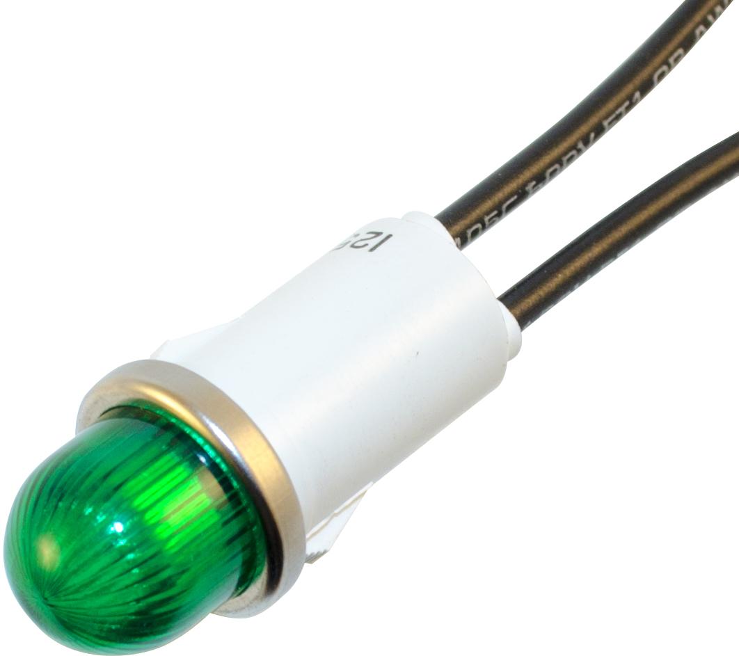 Wamco, Inc-WL-1090A5-28V Panel Mount Indicators LED Panel Mount Indicator Uni-Color Green 2-Pin