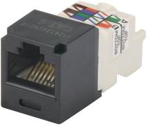 Panduit-CJ688TPBL Steckverbinder, Telefon und Telekommunikation Conn RJ-45 F 8 POS Crimp ST Cable Mount 8 Terminal 1 Port Cat 6