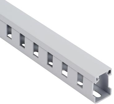 Panduit-TNC25X75LG2 Condotti fili Wiring Ducts Slotted Rectangular with Cover Polyphenylene Ether/High Impact Polystyrene Light Gray