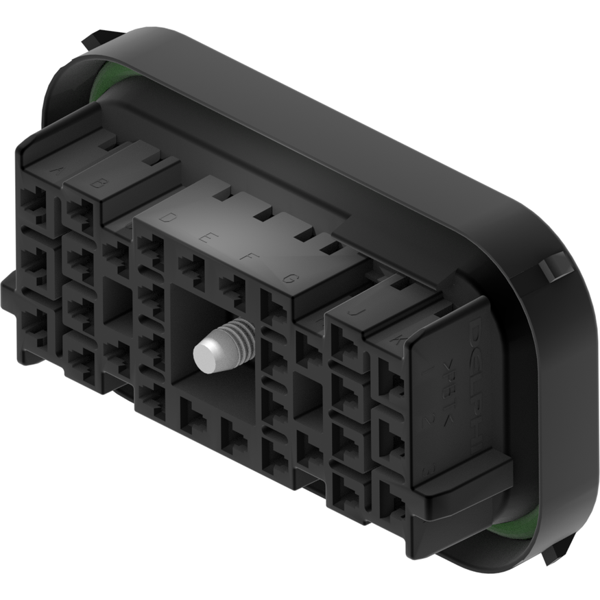 Delphi-15492630 分立接线罩连接器 Conn Housing F 30 POS Crimp ST Cable Mount Black