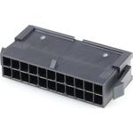 Conn Housing PL 22 POS 3mm Crimp ST Cable Mount Black Micro-Fit 3.0™ Bag