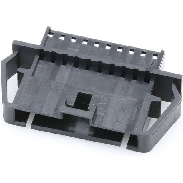 Molex-0701070044 Carcaza de cables discretos de conector Conn Housing M 10 POS 2.54mm Crimp ST Panel Mount Black SL™ Bag