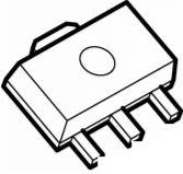 Nisshinbo Micro Devices Inc-NJM79L06UATE1 Linear Regulators Standard Regulator Neg -6V 0.1A 4-Pin(3+Tab) SOT-89 T/R