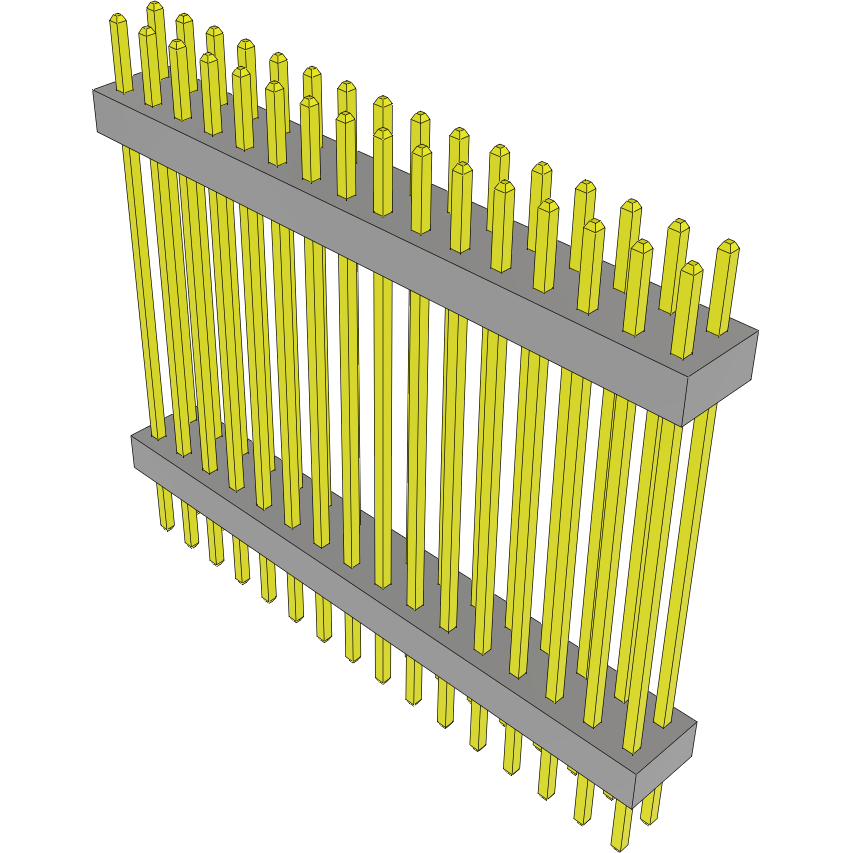 Samtec-TW-16-12-L-D-815-160 Embases de raccordement et réceptacles PCB Conn Board Stacker HDR 32 POS 2mm Solder ST Thru-Hole Bulk