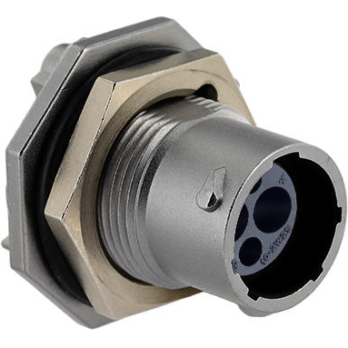 Eaton-UT0X7102W2P Steckverbinder, rund Conn Circular PIN 4 POS Crimp/Screw ST Jam Nut 4 Terminal 1 Port