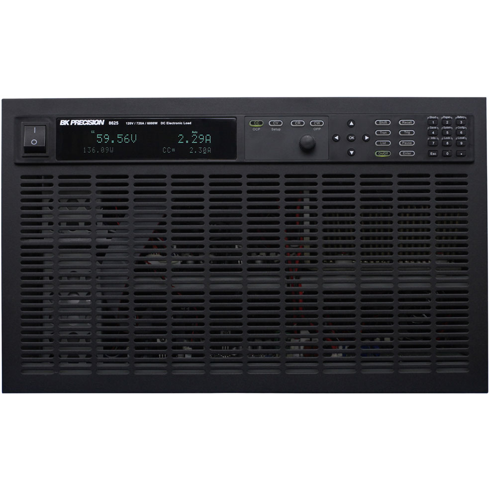 B&K Precision-8625 DC Electronic Loads 120V, 720A, 6000W DC Electronic Load with GPIB