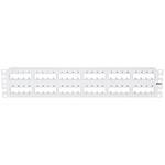 Mini Com 48 port Flush Mount Patch Panel, White