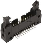 Conn Ejector Header HDR 20 POS 2.54mm Solder RA Side Entry Thru-Hole