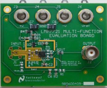 Texas Instruments-LMP7721MAEVALMF/NOPB Integrierte Verstärkerschaltung, Entwicklungsplatinen und -kits LMP7721 Op Amp Evaluation Kit