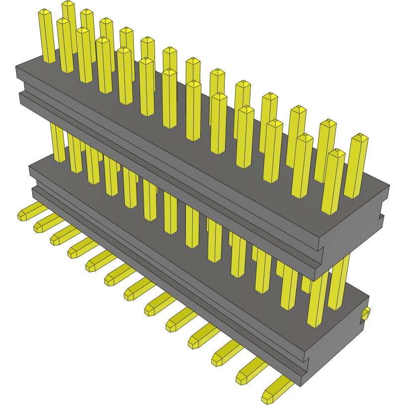 Samtec-MW-13-03-G-D-235-075 Steckverbinderleisten und Leiterplattenbuchsen Conn Board Stacker HDR 26 POS 1mm Solder ST Top Entry SMD FLEX STACK Tube