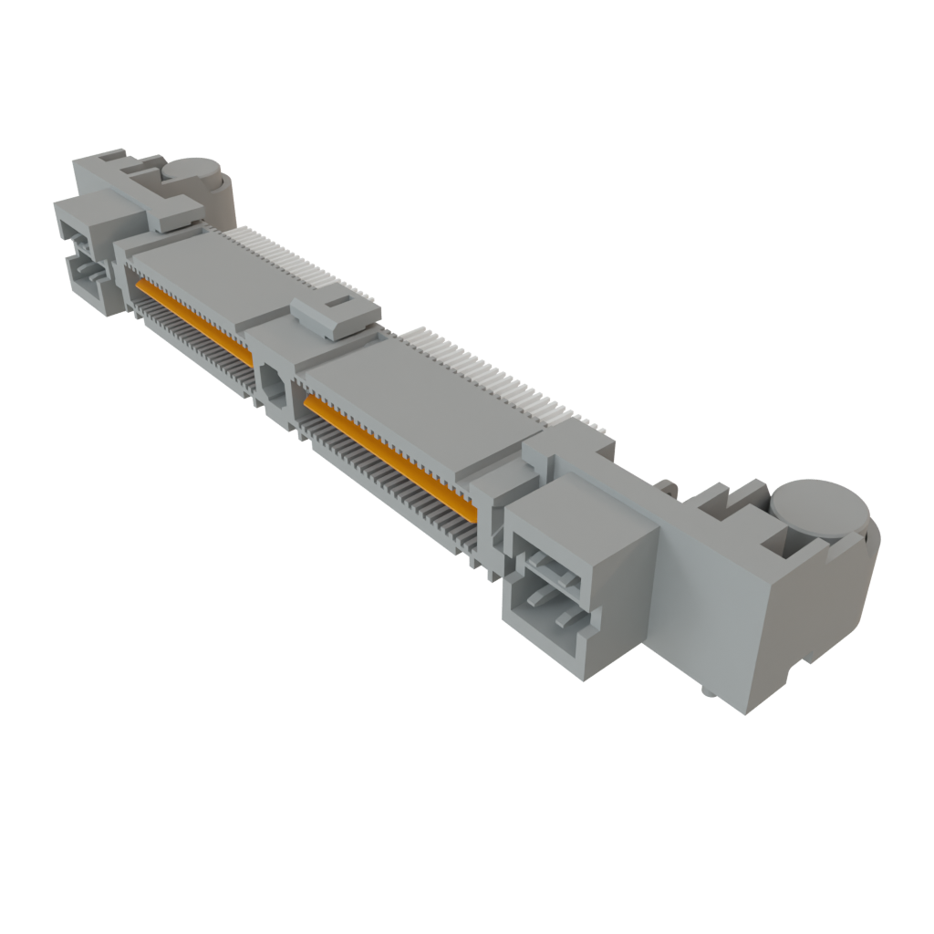 Samtec-QMS-052-02-SL-D-RA-PC4 Steckverbinderleisten und Leiterplattenbuchsen Conn Micro High Speed Terminal Strip HDR 8Power/52Signal POS 2mm/0.635mm Solder RA Side Entry SMD/Thru-Hole Tray