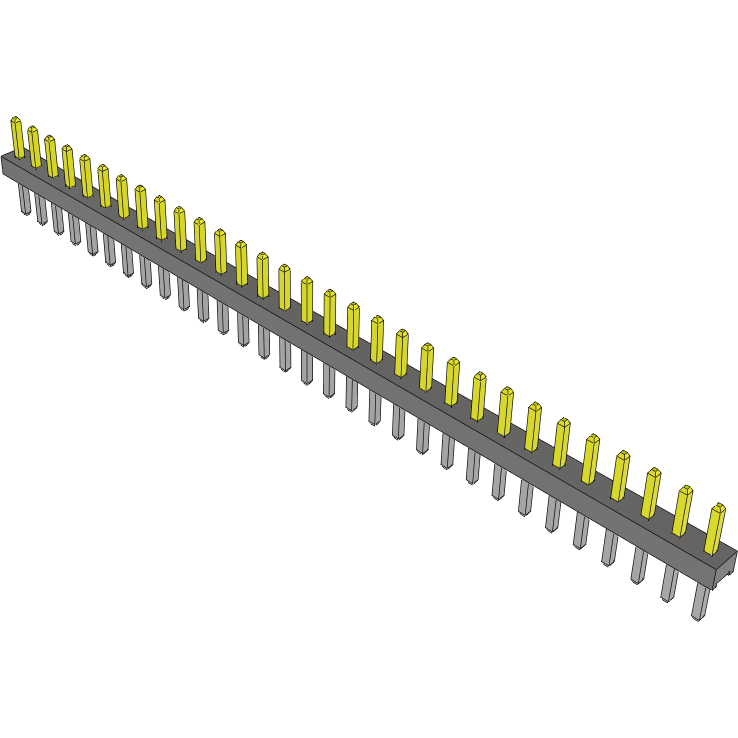 Samtec-TMM-131-01-S-S Connector Headers and PCB Receptacles Conn Unshrouded Header HDR 31 POS 2mm Solder ST Top Entry Thru-Hole Bulk