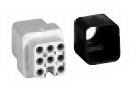 TE Connectivity-2-1103001-4 Conector rectangular Conn Rectangular SKT 7Signal/1Ground POS Crimp ST Cable Mount Box