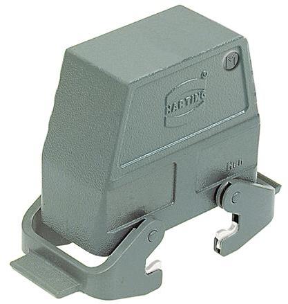 HARTING Technology Group-19300160537 Backshells Hood 90° 16B Shell Size Powder Die Cast Aluminum Double Lock Han®