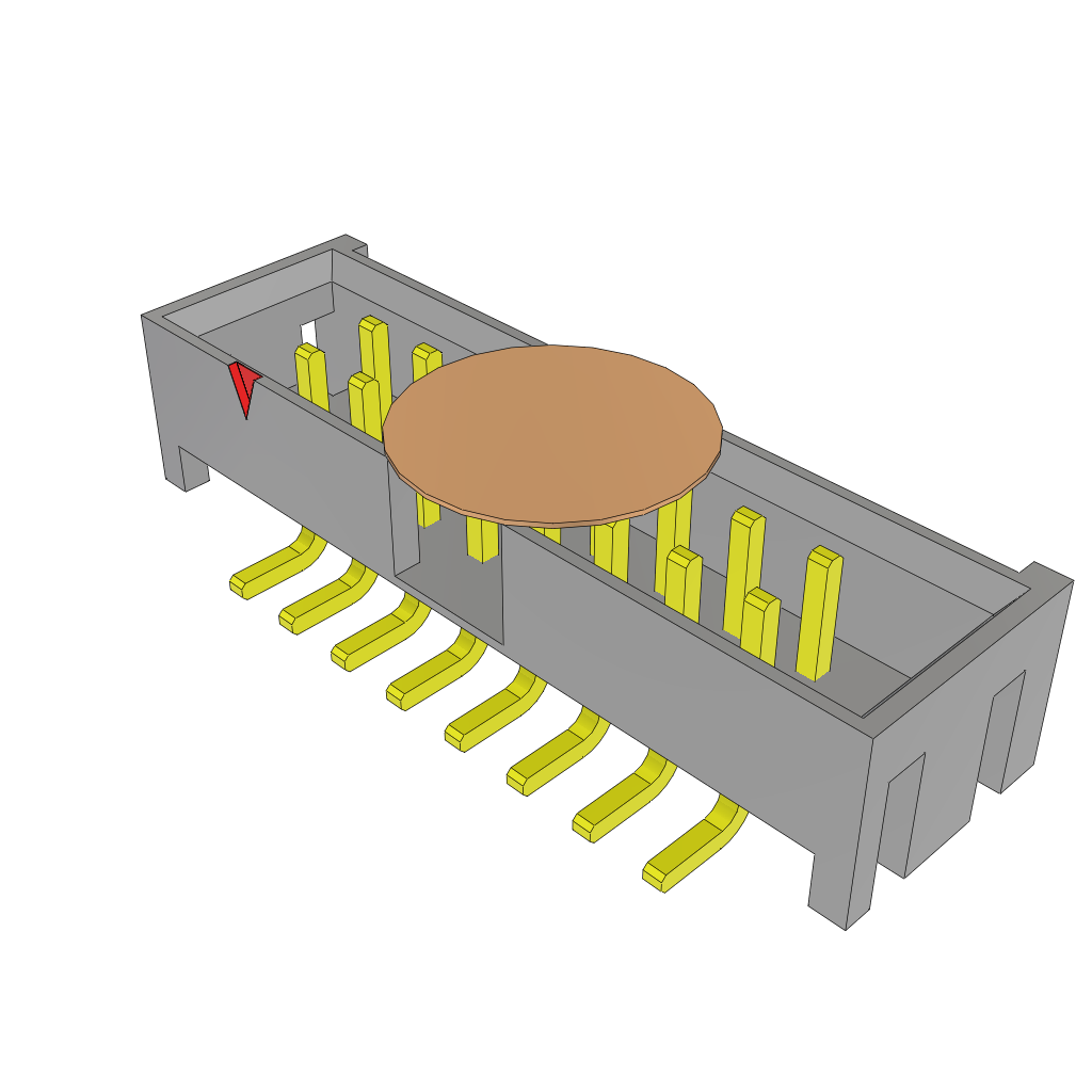 Samtec-STMM-108-02-S-D-SM-K Piastre connettori e prese PCB Conn Shrouded Header HDR 16 POS 2mm Solder ST SMD Tube