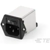 TE Connectivity-2-1609113-3 Moduli di ingresso potenza Power Entry Module EMI/RFI Filtered M 3 POS 250VACVAC 3A Switch ST 1 Port