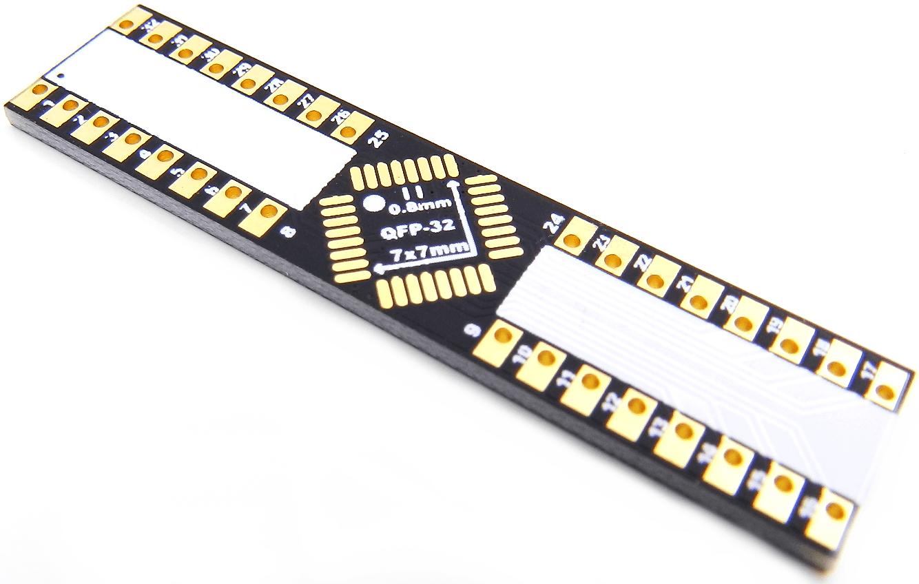 IC Breakout, LLC-ICB55001 Kit e strumenti di sviluppo QFP-32 Breakout Board (5 x 5 mm, 0.5 mm)