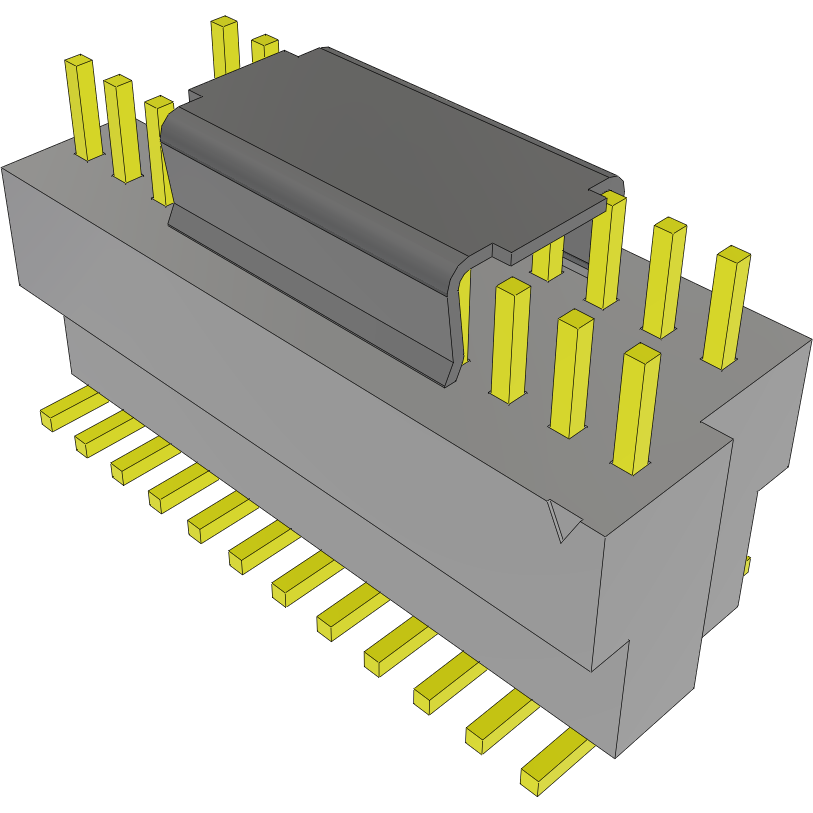 Samtec-BKT-123-05-L-V-P Connector Headers and PCB Receptacles Conn Unshrouded Header HDR 23 POS 1mm Solder ST SMD Tube