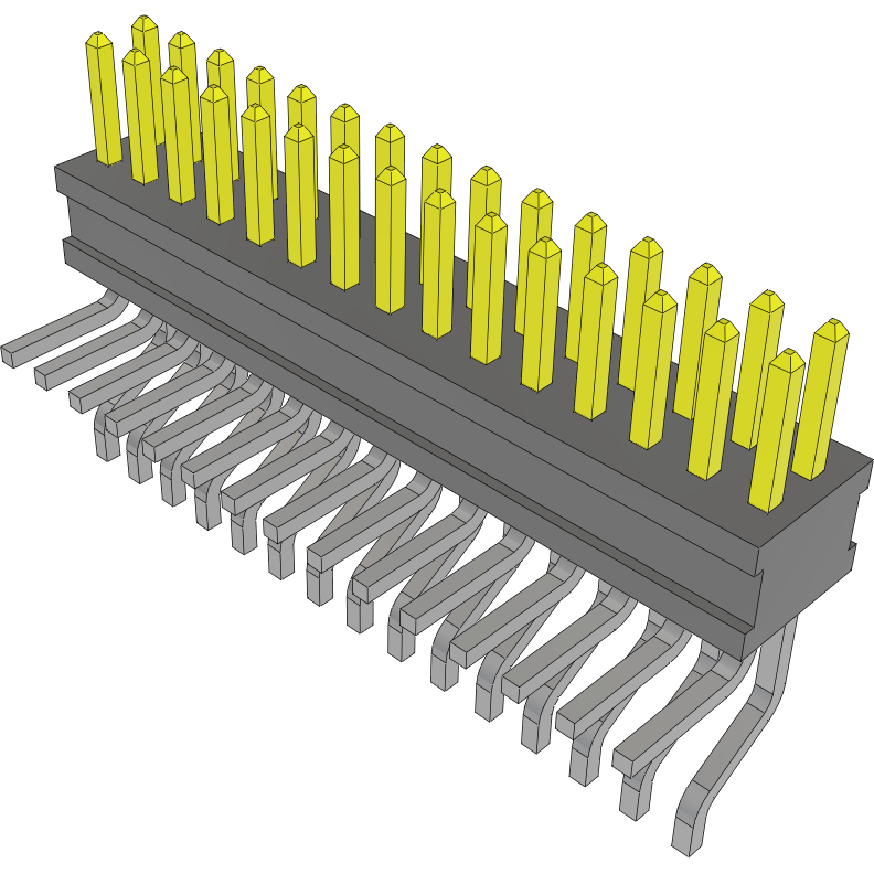 Samtec-FTSH-115-01-F-MT Steckverbinderleisten und Leiterplattenbuchsen Conn Unshrouded Header HDR 30 POS 1.27mm Solder RA Side Entry SMD/Thru-Hole TIGER CLAW™ Tube