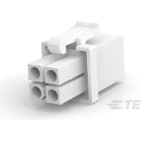 TE Connectivity-794805-1 分立接线罩连接器 Conn Housing PL 4 POS 4.14mm Crimp ST Cable Mount White Package