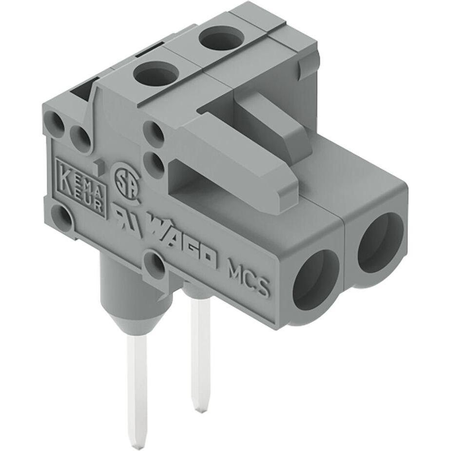 WAGO-232-232/005-000 Steckverbinderleisten und Leiterplattenbuchsen Female Connector for rail-mount Headers, angled, Pin spacing 5 mm, 2-pole