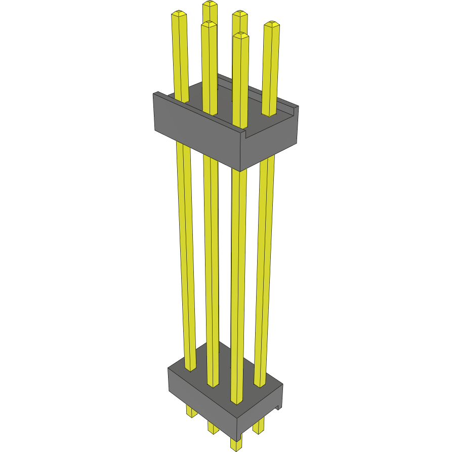 Samtec-DW-03-19-G-D-1015 Steckverbinderleisten und Leiterplattenbuchsen Conn Board Stacker HDR 6 POS 2.54mm Solder ST Top Entry Thru-Hole Bulk