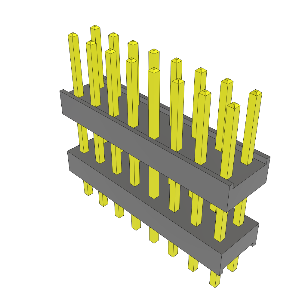 Samtec-ZW-08-09-G-D-375-130 Steckverbinderleisten und Leiterplattenbuchsen Conn Board Stacker HDR 16 POS 2.54mm Solder ST Top Entry Thru-Hole Bulk