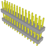 Conn Board Stacker HDR 28 POS 2mm Solder ST Top Entry Thru-Hole Bulk