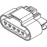 Delphi-13521463 Einzeladersteckverbinder, Gehäuse Conn Housing RCP 5 POS Crimp ST Cable Mount Black