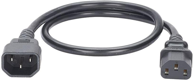 Panduit-NPCA13X Cable Assembly AC Power Cable Assembly 1.219m C14 to C13 3 to 3 POS F-M 18AWG