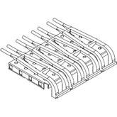 Molex-74754-0041 Connector Accessories Connector Accessories SFP Cage Light Pipe Cover Assembly Right Angle Nickel SFP Plus Tray
