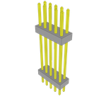 Conn Board Stacker HDR 10 POS 2mm Solder ST Top Entry Thru-Hole Bulk