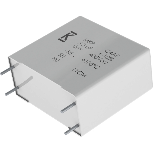 KEMET Corporation-C4ASYBW3330A3HJ Kondensator, Kunststofffilm Cap Film 0.33uF 3000V PP 5% (41.5 X 24 X 44mm) Radial Plastic Rectangular Can 37.5mm 0.0068 Ohm 85°C Bulk