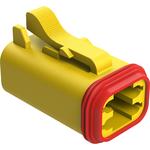 Conn Housing PL 4 POS Crimp ST Cable Mount Yellow Box