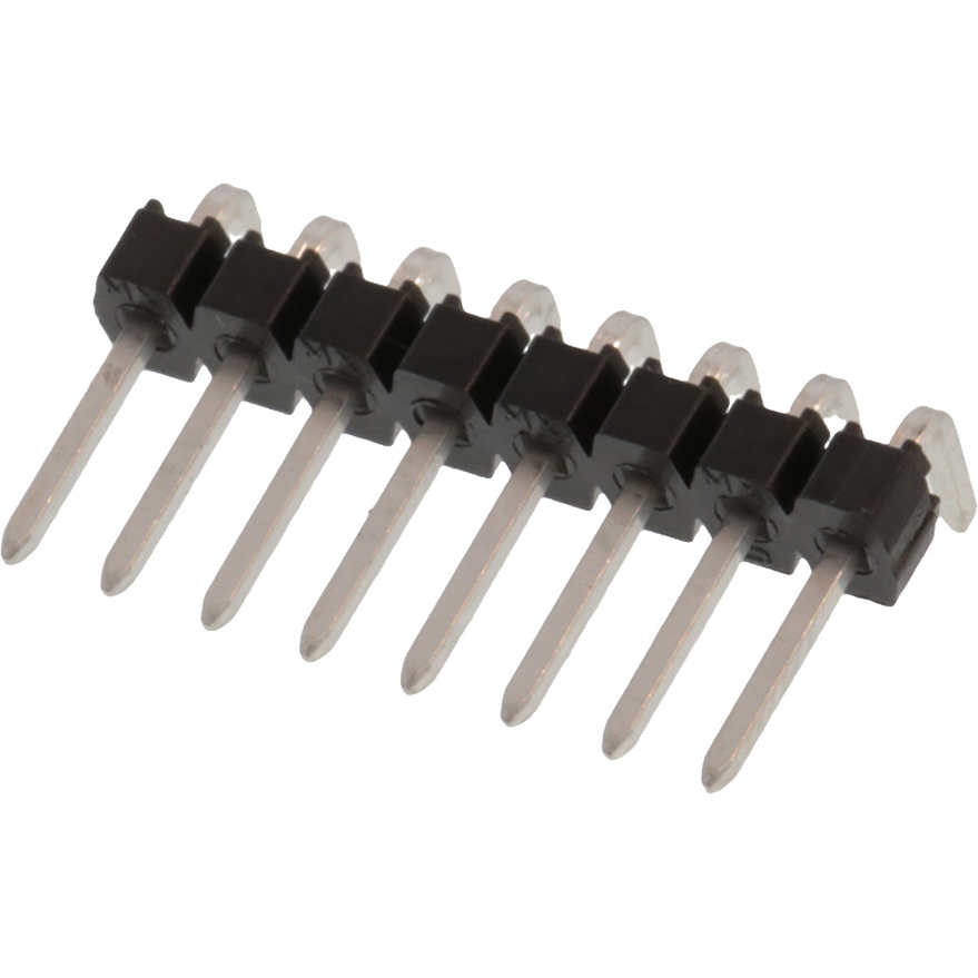 Molex-90121-0128 Embases de raccordement et réceptacles PCB Conn Unshrouded Header HDR 8 POS 2.54mm Solder RA Side Entry Thru-Hole C-Grid III Tray