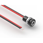 Cable Assembly 0.305m DC Power Jack POS F 18AWG