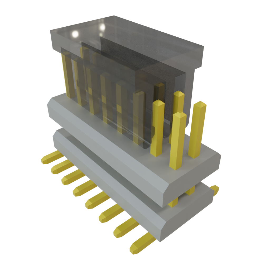 Samtec-MW-08-03-G-D-125-090-P Connector Headers and PCB Receptacles Conn Board Stacker HDR 16 POS 1mm Solder ST Top Entry SMD FLEX STACK Tube