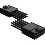 Cable Assembly UL 11028 0.15m 22AWG Wire to Board to Wire to Board 10 to 10 POS F-F Crimp-Crimp Bag