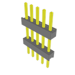 Conn Board Stacker HDR 5 POS 2.54mm Solder ST Top Entry Thru-Hole Bulk