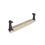 Minitek®, Wire to Board Connectors, Shrouded Header with STD Eject Latch - Through Hole - Double row - 40 Positions - 2mm (0.079inch) - Vertical