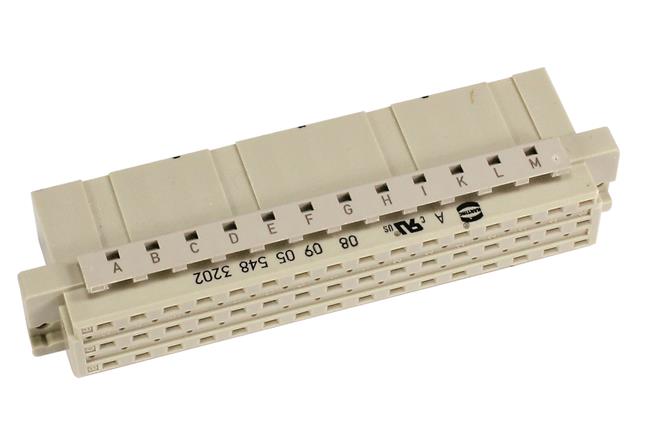 HARTING-09055483202 Steckverbinder, Mutterplatine Conn Backplane, F 48 POS 5.08mm Crimp ST Panel Mount