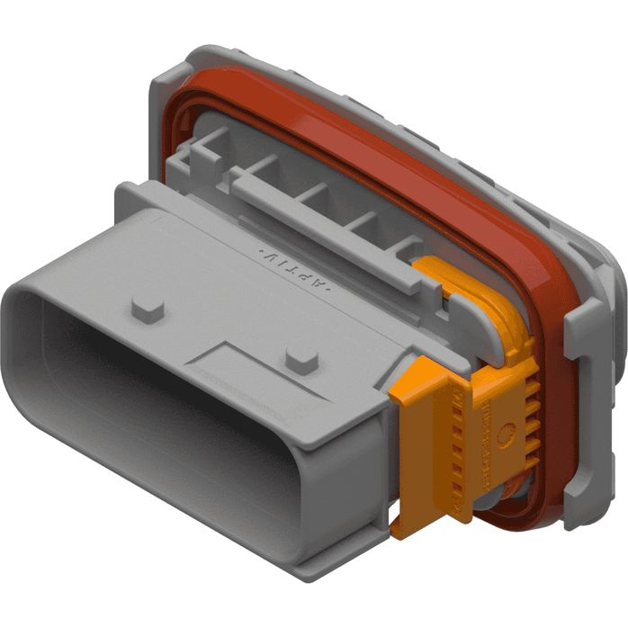 Delphi-33342294 Einzeladersteckverbinder, Gehäuse Connector 18 way Male Gray