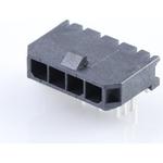 Conn Wire to Board HDR 4Power POS 3mm Solder RA Side Entry Thru-Hole Micro-Fit 3.0 Tray