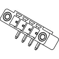 Molex-0395061005 连接器插头及 PCB 插座 Conn Shrouded Header (4 Sides) HDR 5 POS 3.5mm Solder RA Side Entry Thru-Hole Eurostyle