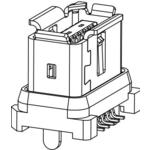 Conn IX Industrial RCP 10 POS 1mm Solder ST SMD 10 Terminal 1 Port ix Industrial™ Cat 6a T/R