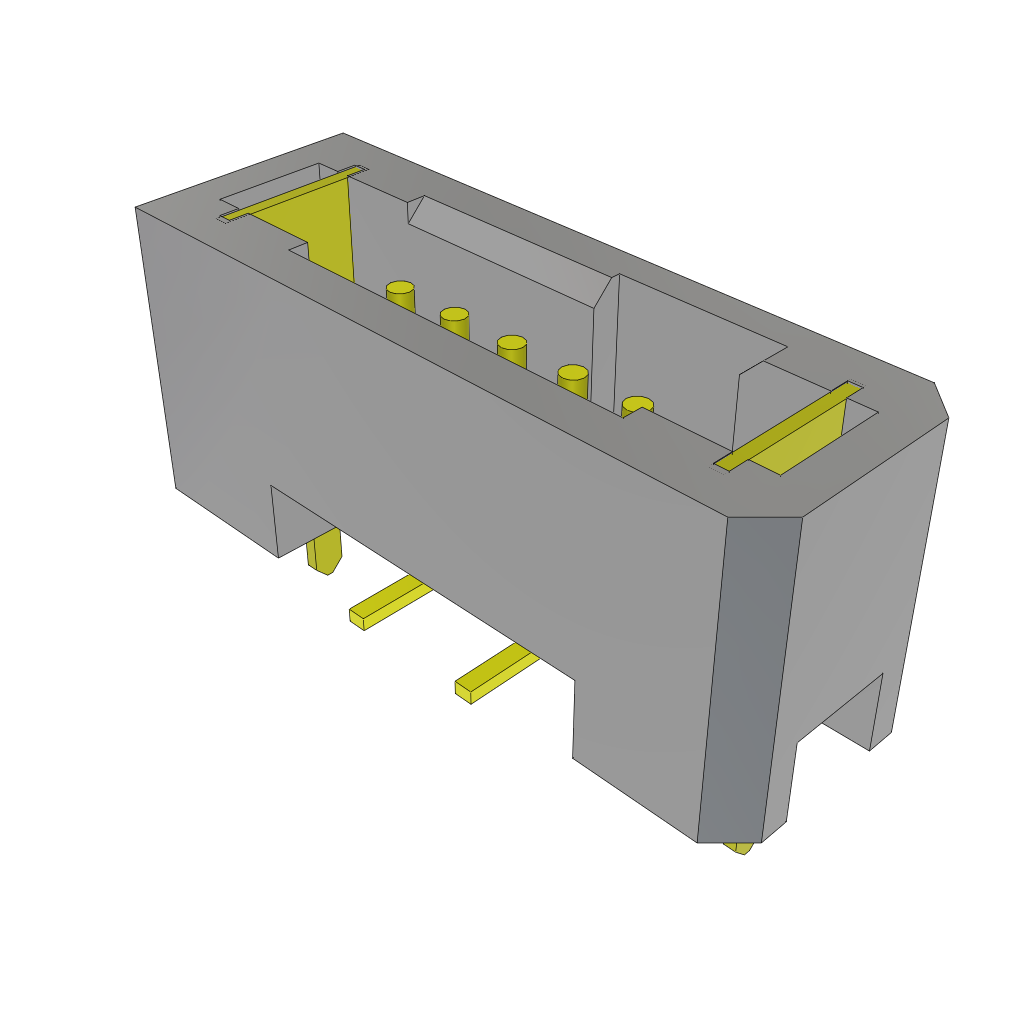 Samtec-TFM-105-02-F-S-WT Steckverbinderleisten und Leiterplattenbuchsen Conn Shrouded Header HDR 5 POS 1.27mm Solder ST Top Entry SMD Tube