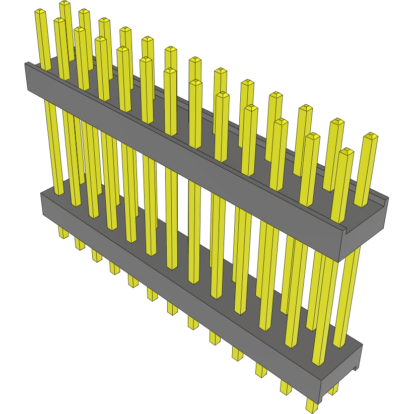 Samtec-DW-13-11-T-D-630 连接器插头及 PCB 插座 Conn Board Stacker HDR 26 POS 2.54mm Solder ST Top Entry Thru-Hole Bulk