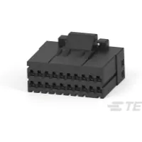 TE Connectivity-2-1318118-9 Connector Discrete Wire Housing Conn Housing RCP 20 POS 2.5mm Crimp ST Cable Mount Black Bag